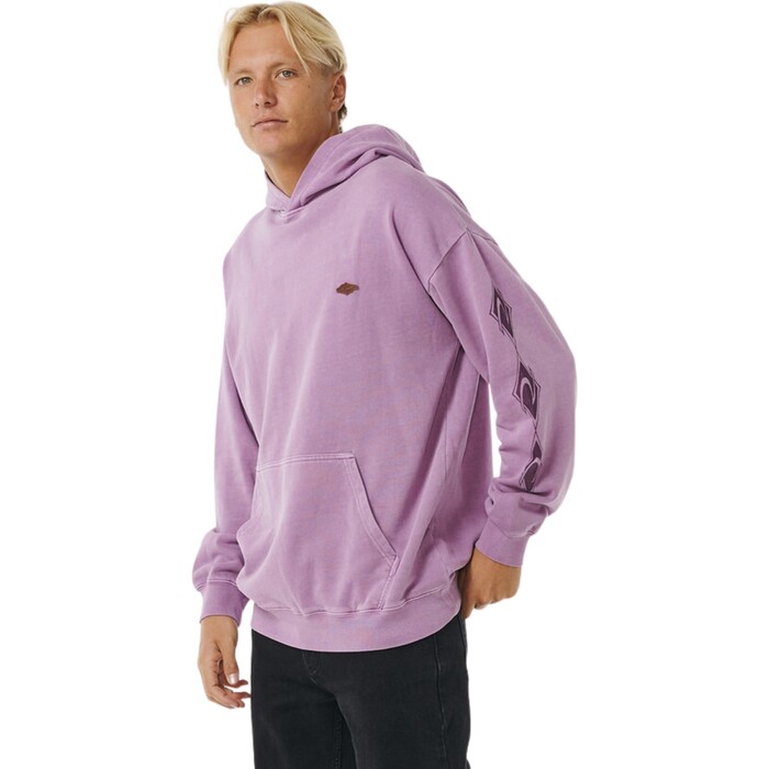 2024 Rip Curl Mens Original Surfers Hooded Sweatshirt 04DMFL - Dusty Purple